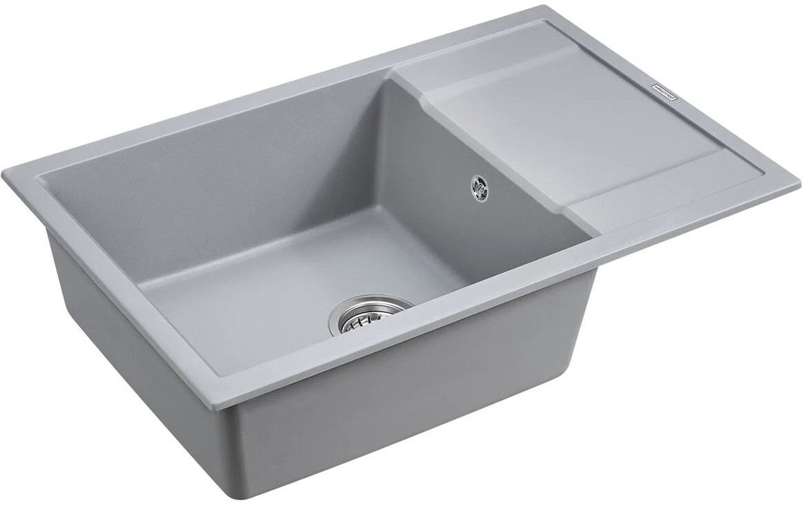 Мойка кухонная Paulmark Flugen PM317850-GRM 78x50 серый металлик Мойка кухонная Paulmark Flugen PM317850-GRM 78x50 серый металлик