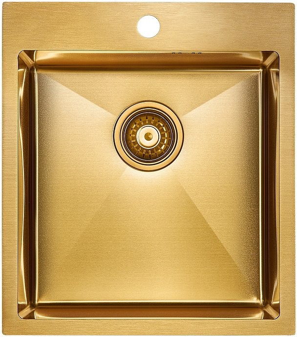 Мойка кухонная Paulmark Favore PM214551-BG брашированное золото Мойка кухонная Paulmark Favore PM214551-BG брашированное золото