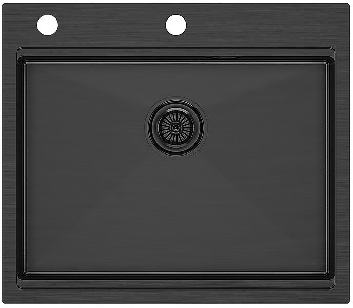 Мойка кухонная Paulmark Brim-Pro PM705951-GM вороненая сталь Мойка кухонная Paulmark Brim-Pro PM705951-GM вороненая сталь