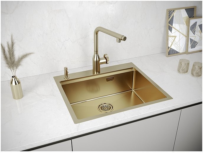 Мойка кухонная Paulmark Brim-Pro PM705951-BG золото Мойка кухонная Paulmark Brim-Pro PM705951-BG золото