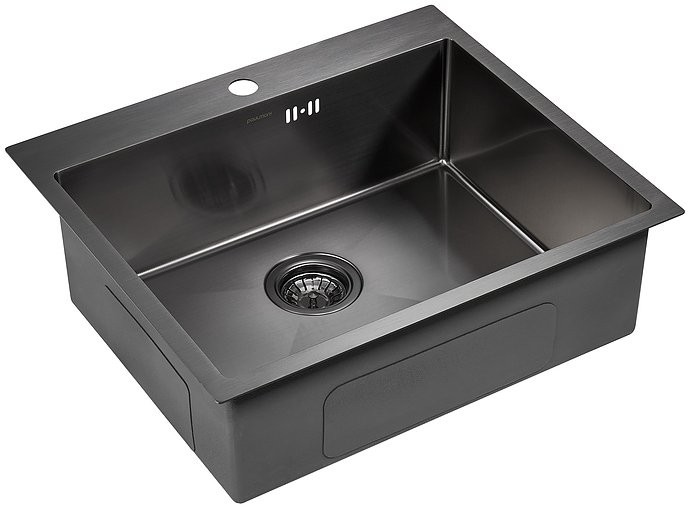 Мойка кухонная Paulmark Brim PM215951-GM вороненая сталь Мойка кухонная Paulmark Brim PM215951-GM вороненая сталь