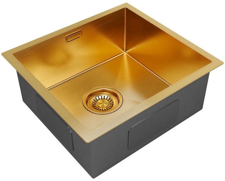 Мойка кухонная Paulmark ALLER 48 UNI PM804844-BG брашированное золото Мойка кухонная Paulmark ALLER 48 UNI PM804844-BG брашированное золото