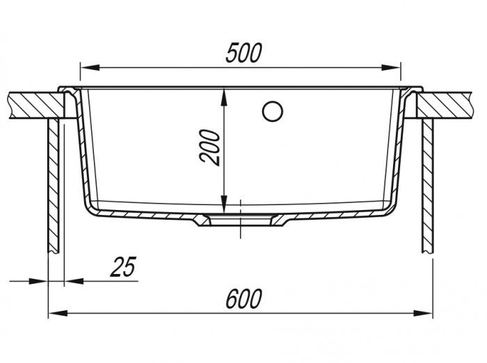 Мойка кухонная ARFEKA DALAGO 57 WET GRAPHITE, графит Мойка кухонная ARFEKA DALAGO 57 WET GRAPHITE, графит