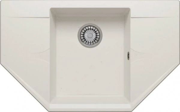 Мойка кухонная Polygran Riff-800 белый хлопок Мойка кухонная Polygran Riff-800 белый хлопок