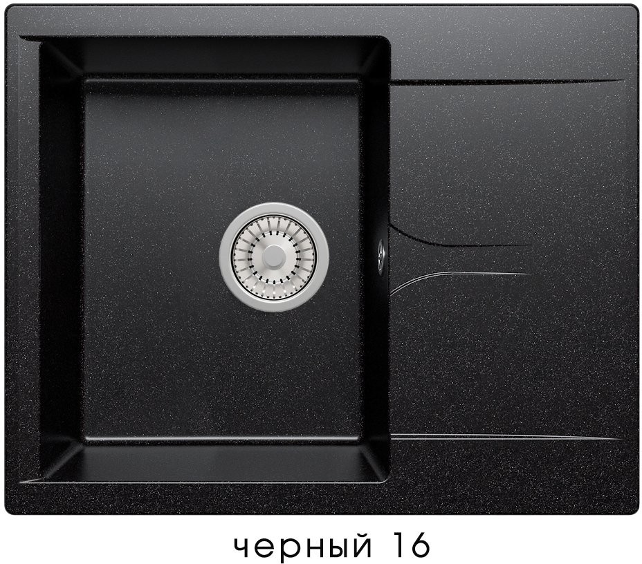 Мойка кухонная Polygran Gals-620 черный Мойка кухонная Polygran Gals-620 черный