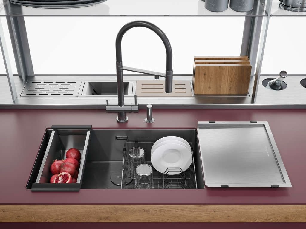 Мойка кухонная Omoikiri Taki 74-U/IF-GM 4993498 74x44 вороненая сталь Мойка кухонная Omoikiri Taki 74-U/IF-GM 4993498 74x44 вороненая сталь