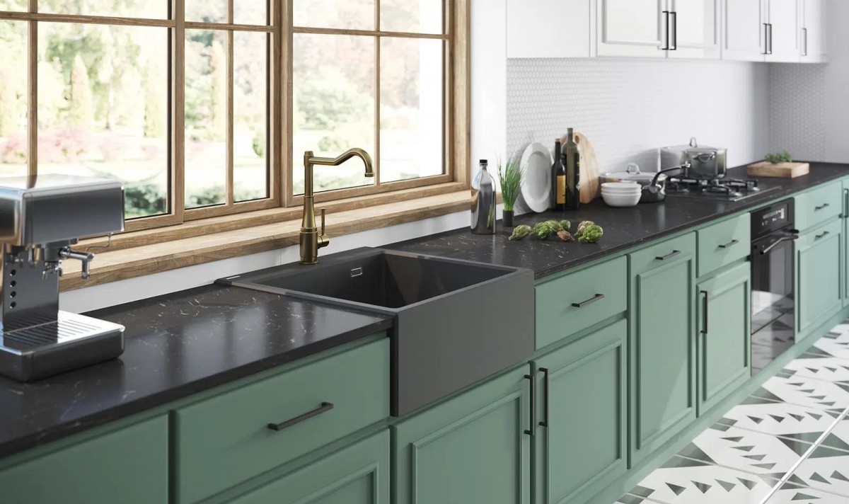 Мойка кухонная Deante Eridan ZQE T10K 60x61 антрацит Мойка кухонная Deante Eridan ZQE T10K 60x61 антрацит