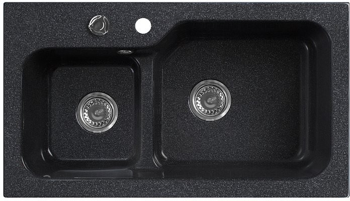 Мойка кухонная Белюкс SG-REC-DUO 8045 Черный Мойка кухонная Белюкс SG-REC-DUO 8045 Черный