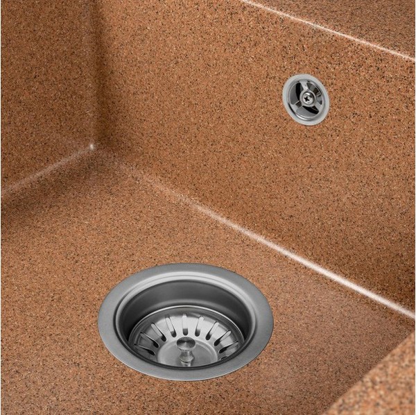 Мойка кухонная Saniteco Fama (терракот с сифоном Орио) Мойка кухонная Saniteco Fama (терракот с сифоном Орио)