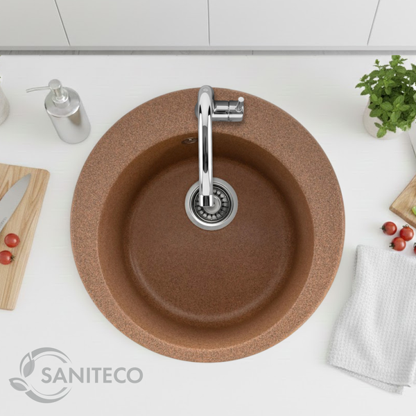 Мойка кухонная Saniteco Linea (терракот) Мойка кухонная Saniteco Linea (терракот)