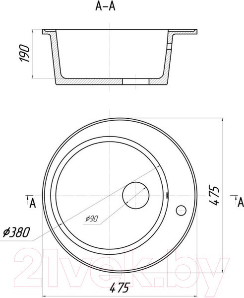 Мойка кухонная Wisent WA05-11 (с сифоном) Мойка кухонная Wisent WA05-11 (с сифоном)