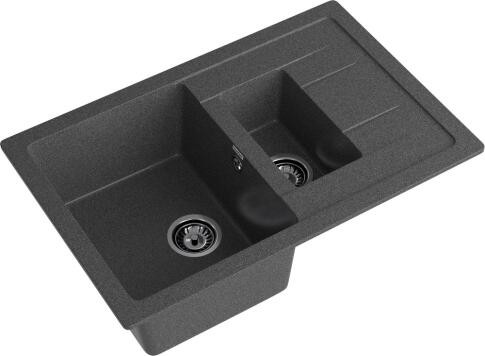 Мойка кухонная GranFest QUADRO Q-775KL графит Мойка кухонная GranFest QUADRO Q-775KL графит