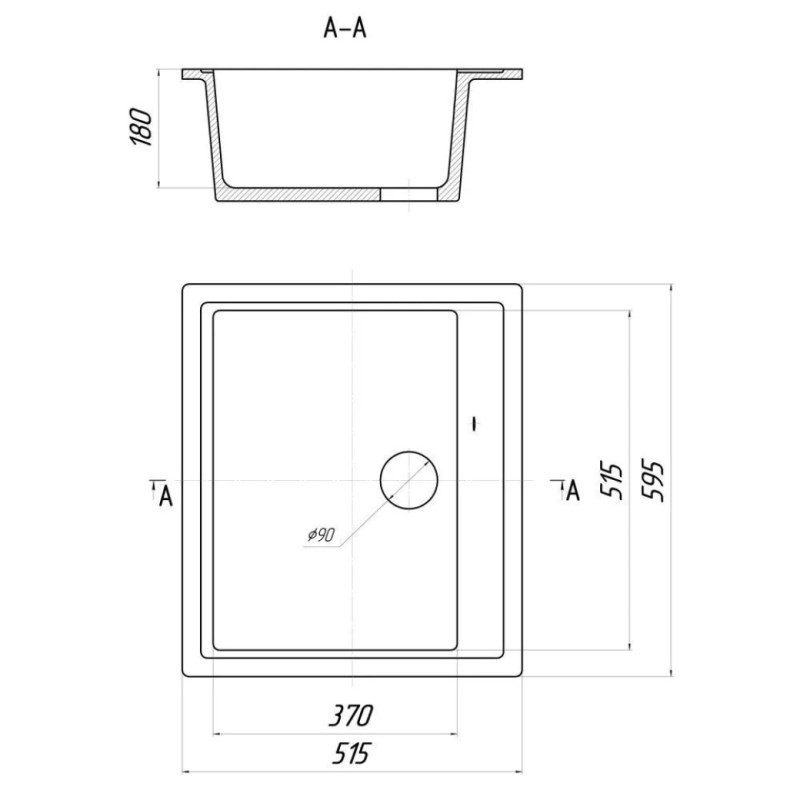 Мойка кухонная Wisent WA12-12 (с сифоном) Мойка кухонная Wisent WA12-12 (с сифоном)