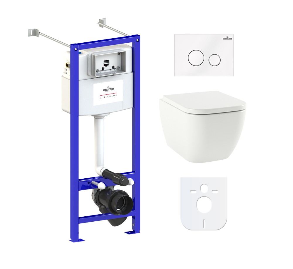 Комплект инсталляции и унитаза 6 в 1 Lavinia Boho Relfix One Rimless 77050167 Комплект инсталляции и унитаза 6 в 1 Lavinia Boho Relfix One Rimless 77050167