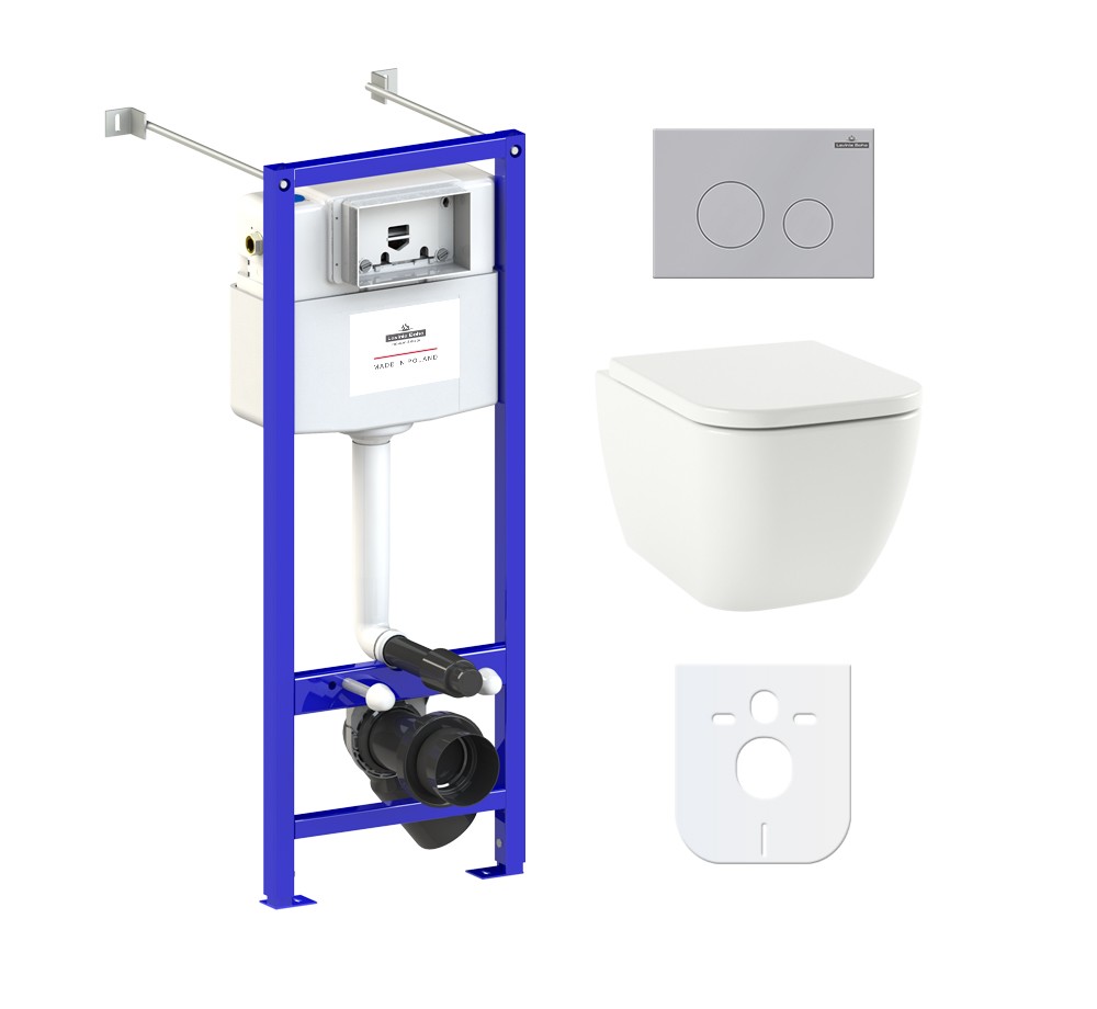 Комплект инсталляции и унитаза 6 в 1 Lavinia Boho Relfix One Compacto 77050151 Комплект инсталляции и унитаза 6 в 1 Lavinia Boho Relfix One Compacto 77050151