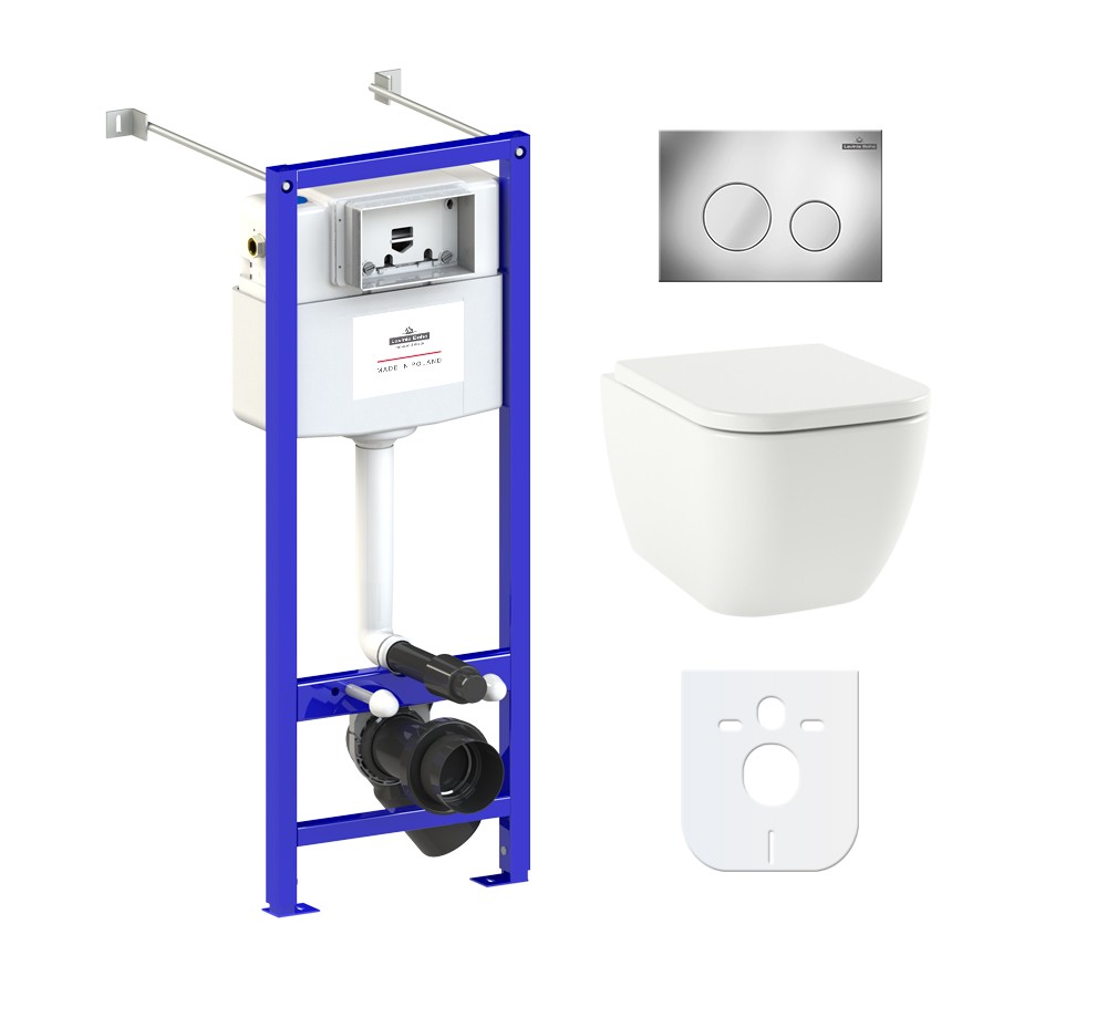 Комплект инсталляции и унитаза 6 в 1 Lavinia Boho Relfix One Compacto 77050150 Комплект инсталляции и унитаза 6 в 1 Lavinia Boho Relfix One Compacto 77050150