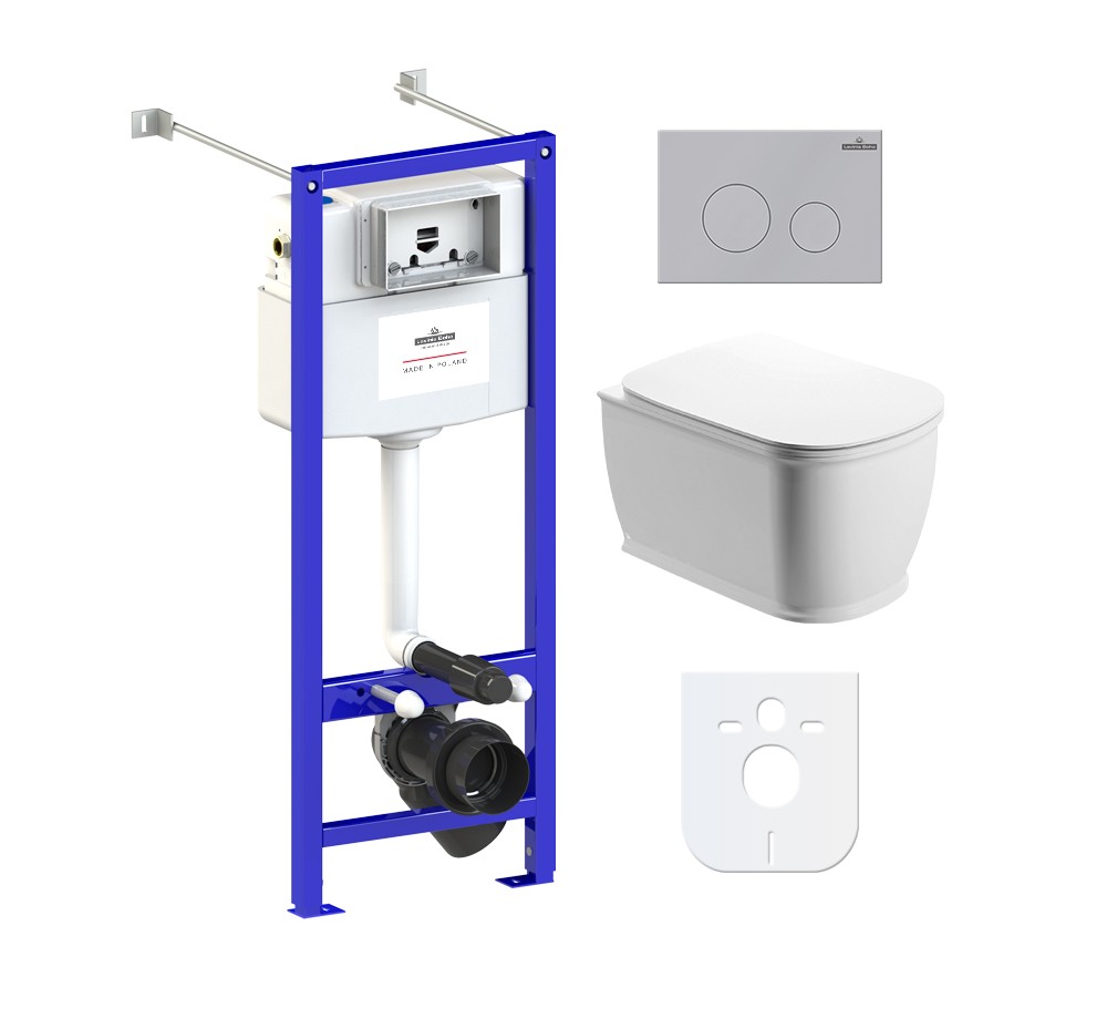 Комплект инсталляции и унитаза 6 в 1 Lavinia Boho Relfix Bell Pro Rimless 77050127 Комплект инсталляции и унитаза 6 в 1 Lavinia Boho Relfix Bell Pro Rimless 77050127