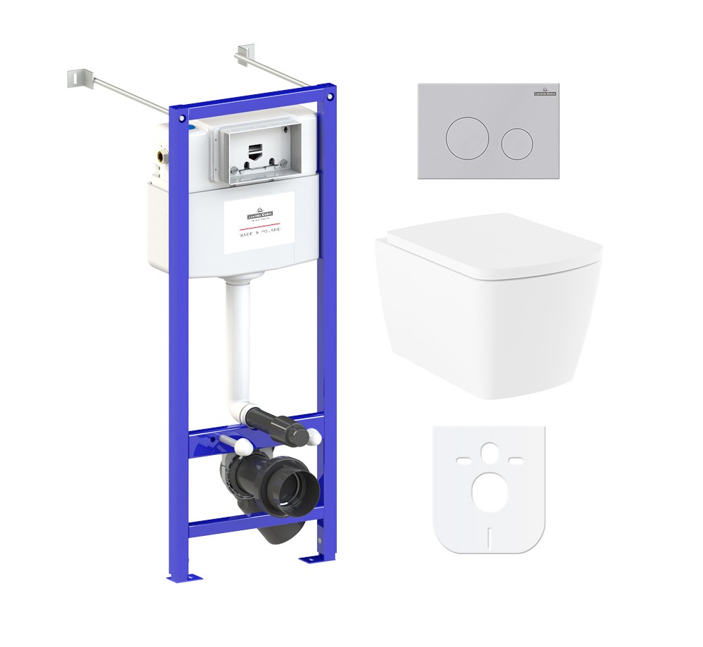 Комплект инсталляции и унитаза 6 в 1 Lavinia Boho Relfix Aveo Rimless 77050211 Комплект инсталляции и унитаза 6 в 1 Lavinia Boho Relfix Aveo Rimless 77050211