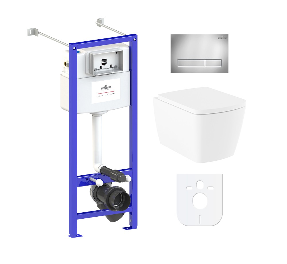 Комплект инсталляции и унитаза 6 в 1 Lavinia Boho Relfix Aveo Rimless 77050206 Комплект инсталляции и унитаза 6 в 1 Lavinia Boho Relfix Aveo Rimless 77050206