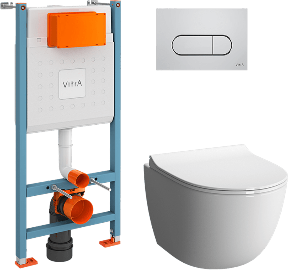 Комплект инсталляции с унитазом Vitra L-Box Sento Rim-Ex 9830B003-7212 Комплект инсталляции с унитазом Vitra L-Box Sento Rim-Ex 9830B003-7212