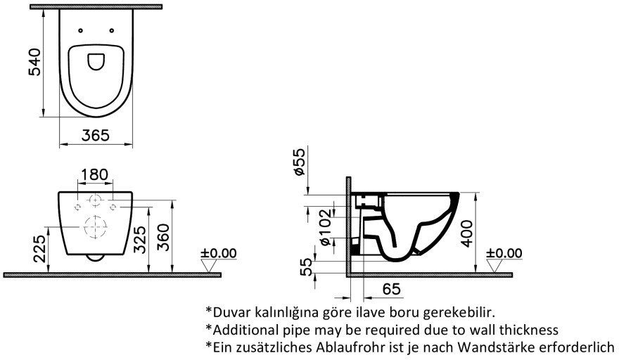 Комплект инсталляции с унитазом Vitra L-Box Sento Rim-Ex 9830B003-7212 Комплект инсталляции с унитазом Vitra L-Box Sento Rim-Ex 9830B003-7212