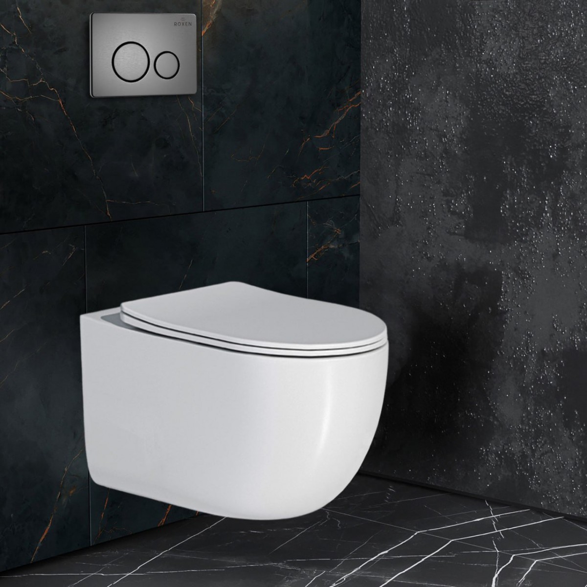 Комплект инсталляции для унитаза 6 в 1 Roxen StounFix Dual Fresh 964590 Steel оружейная сталь, с аромадозатором Комплект инсталляции для унитаза 6 в 1 Roxen StounFix Dual Fresh 964590 Steel оружейная сталь, с аромадозатором