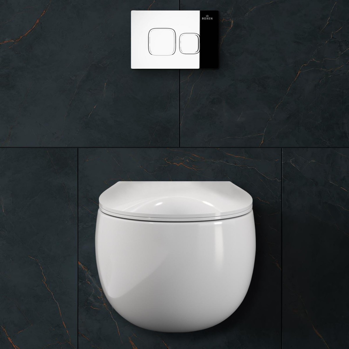 Комплект инсталляции для унитаза 6 в 1 Roxen StounFix Dual Fresh 964100 хром глянцевый, с аромадозатором Комплект инсталляции для унитаза 6 в 1 Roxen StounFix Dual Fresh 964100 хром глянцевый, с аромадозатором