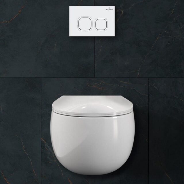 Комплект инсталляции для унитаза 6 в 1 Roxen StounFix Dual Fresh 964077 белый/хром, с аромадозатором Комплект инсталляции для унитаза 6 в 1 Roxen StounFix Dual Fresh 964077 белый/хром, с аромадозатором