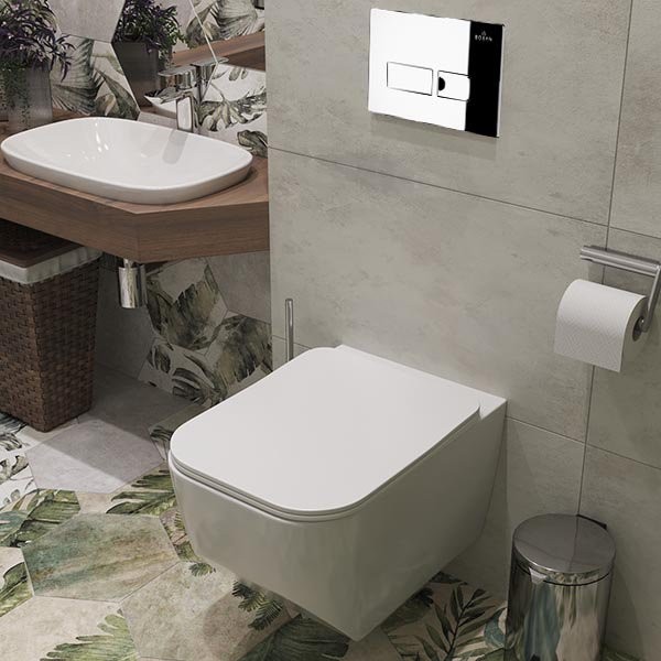 Комплект инсталляции Roxen StounFix Dual Fresh 594218 клавиша хром глянцевый Комплект инсталляции Roxen StounFix Dual Fresh 594218 клавиша хром глянцевый