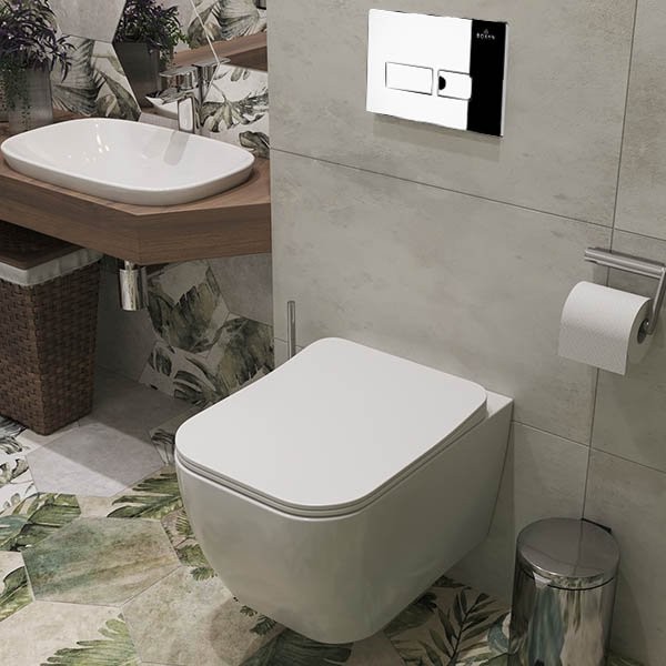 Комплект инсталляции Roxen StounFix Dual Fresh 592045 клавиша хром глянцевый Комплект инсталляции Roxen StounFix Dual Fresh 592045 клавиша хром глянцевый