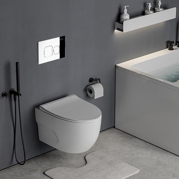 Комплект инсталляции Roxen StounFix Dual Fresh 551921 клавиша хром глянцевый, с аромадозатором Комплект инсталляции Roxen StounFix Dual Fresh 551921 клавиша хром глянцевый, с аромадозатором