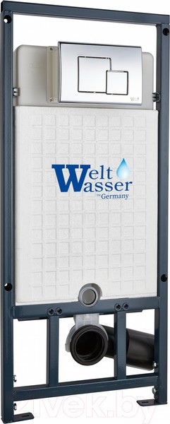 Унитаз подвесной с инсталляцией WeltWasser Marberg 507 + Nesenbach 004 GL-WT + Mar 507 SE-CR Унитаз подвесной с инсталляцией WeltWasser Marberg 507 + Nesenbach 004 GL-WT + Mar 507 SE-CR