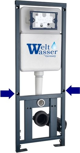Унитаз подвесной с инсталляцией WeltWasser Marberg 410 + Nesenbach 004 GL-WT + Mar 410 SE Унитаз подвесной с инсталляцией WeltWasser Marberg 410 + Nesenbach 004 GL-WT + Mar 410 SE