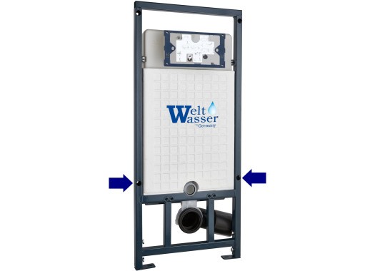 Унитаз подвесной с инсталляцией WeltWasser Telbach 004 GL-WT + Marberg 507 SE Унитаз подвесной с инсталляцией WeltWasser Telbach 004 GL-WT + Marberg 507 SE