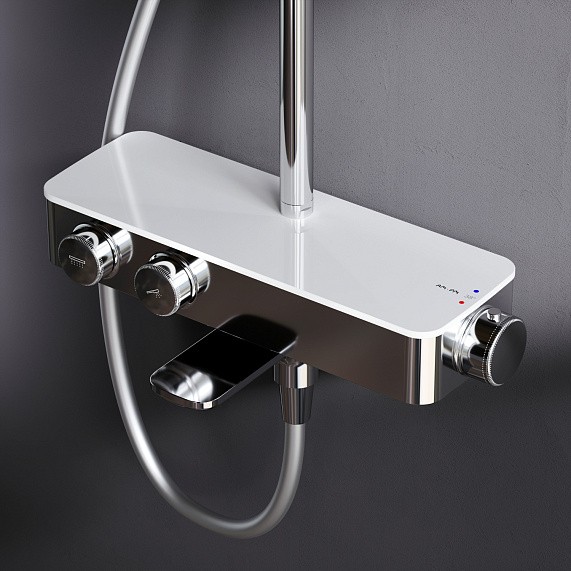 Душевая система со смесителем AM.PM Inspire F0750A500 Душевая система со смесителем AM.PM Inspire F0750A500