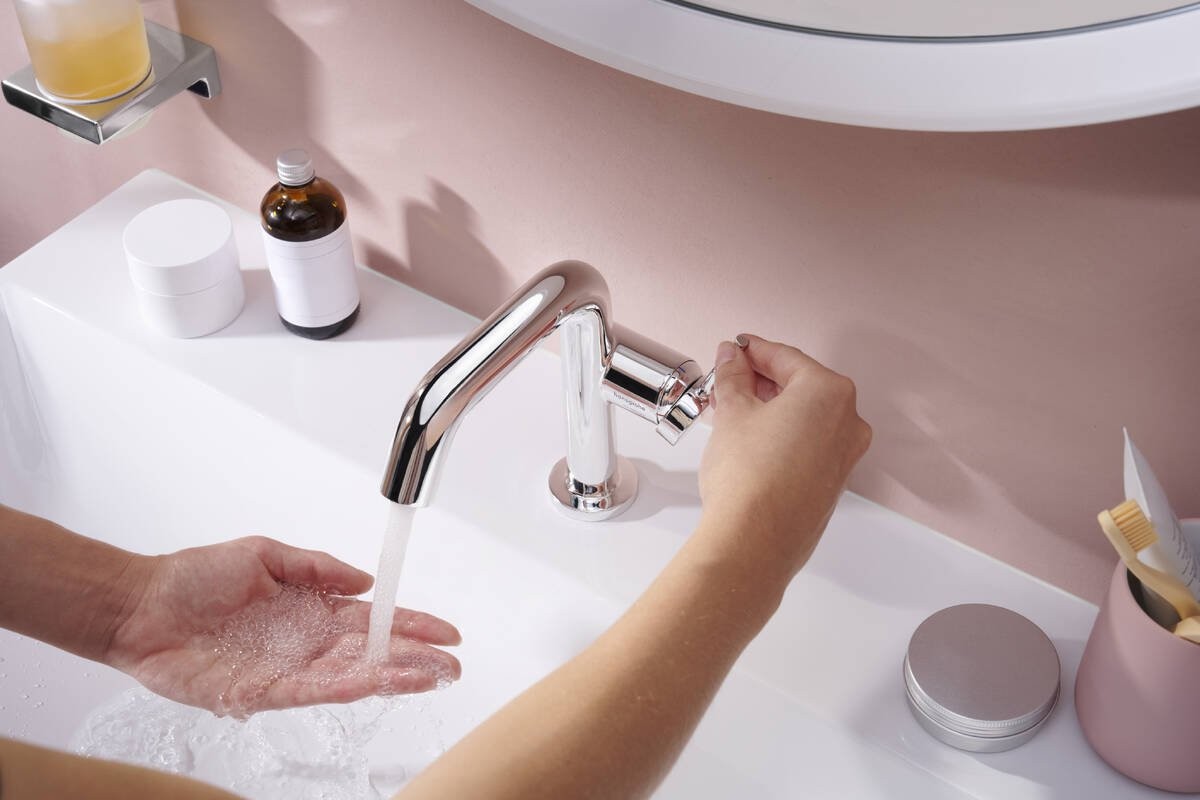 Смеситель для умывальника Hansgrohe Tecturis S 73320000 хром Смеситель для умывальника Hansgrohe Tecturis S 73320000 хром