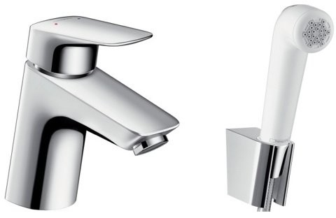 Смеситель для умывальника Hansgrohe Logis 71290000 с гигиеническим душем Смеситель для умывальника Hansgrohe Logis 71290000 с гигиеническим душем