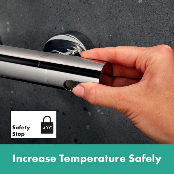 Смеситель для ванны Hansgrohe Ecostat Fine 13325000 с термостатом, хром Смеситель для ванны Hansgrohe Ecostat Fine 13325000 с термостатом, хром