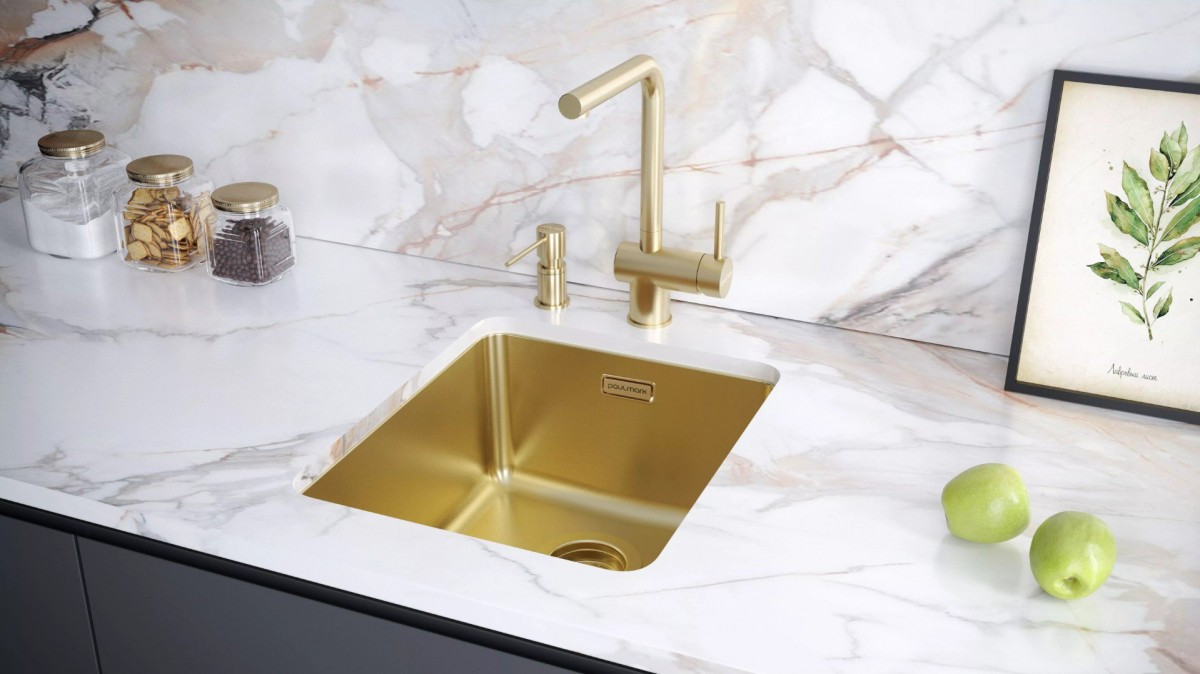 Смеситель для кухни Paulmark Spring Sp212067-LG светлое золото Смеситель для кухни Paulmark Spring Sp212067-LG светлое золото