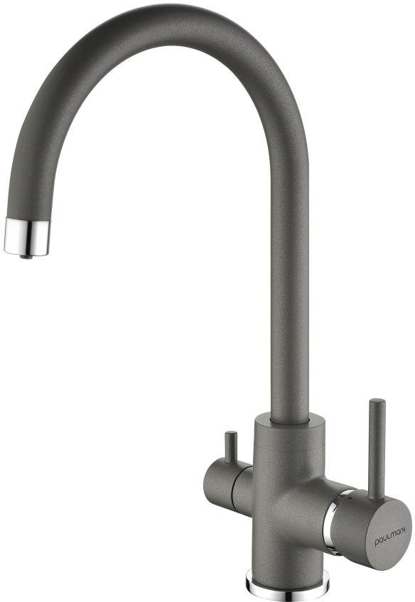 Смеситель для кухни PAULMARK Essen Es213211-402(GRM) серый металлик Смеситель для кухни PAULMARK Essen Es213211-402(GRM) серый металлик