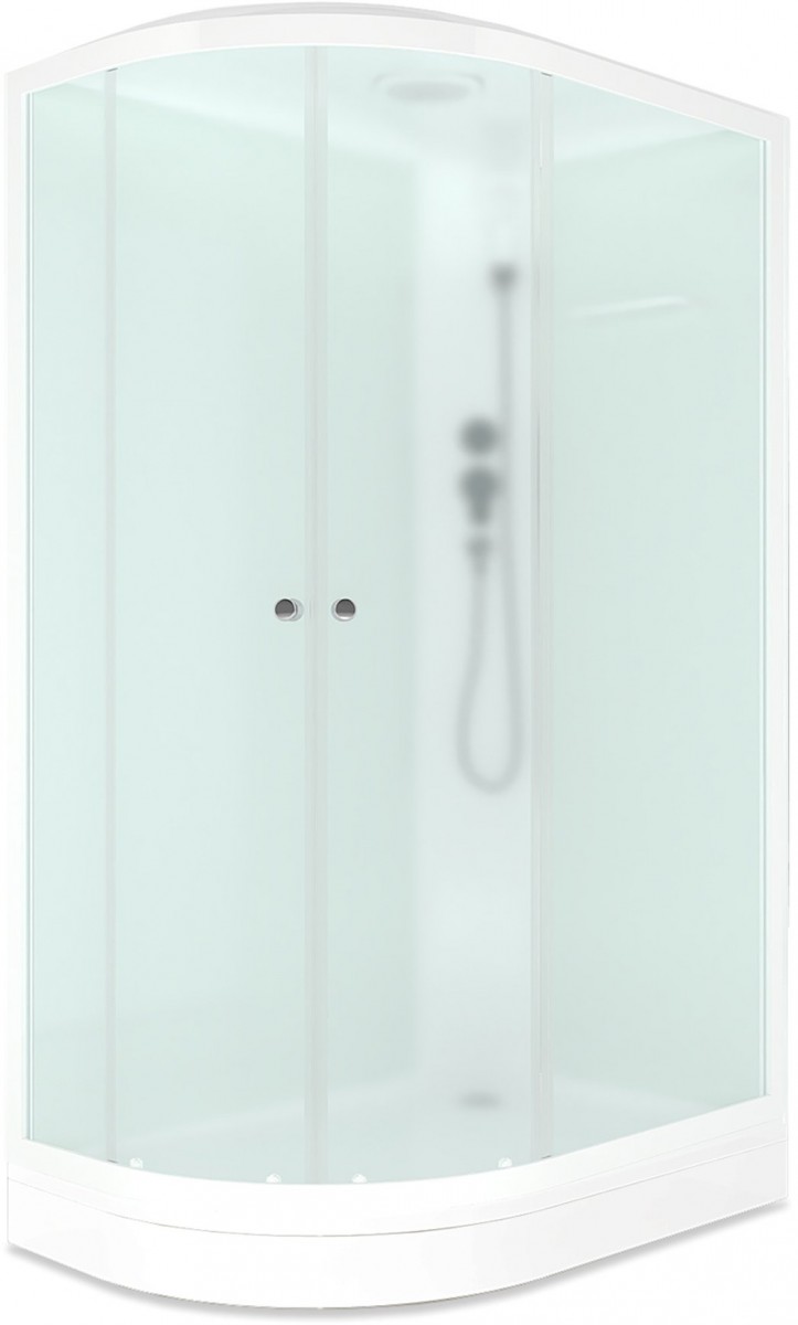 Душевая кабина Domani-Spa Delight Slim 128 120x80 сатин матированное стекло / белые стенки с крышей (правая) Душевая кабина Domani-Spa Delight Slim 128 120x80 сатин матированное стекло / белые стенки с крышей (правая)