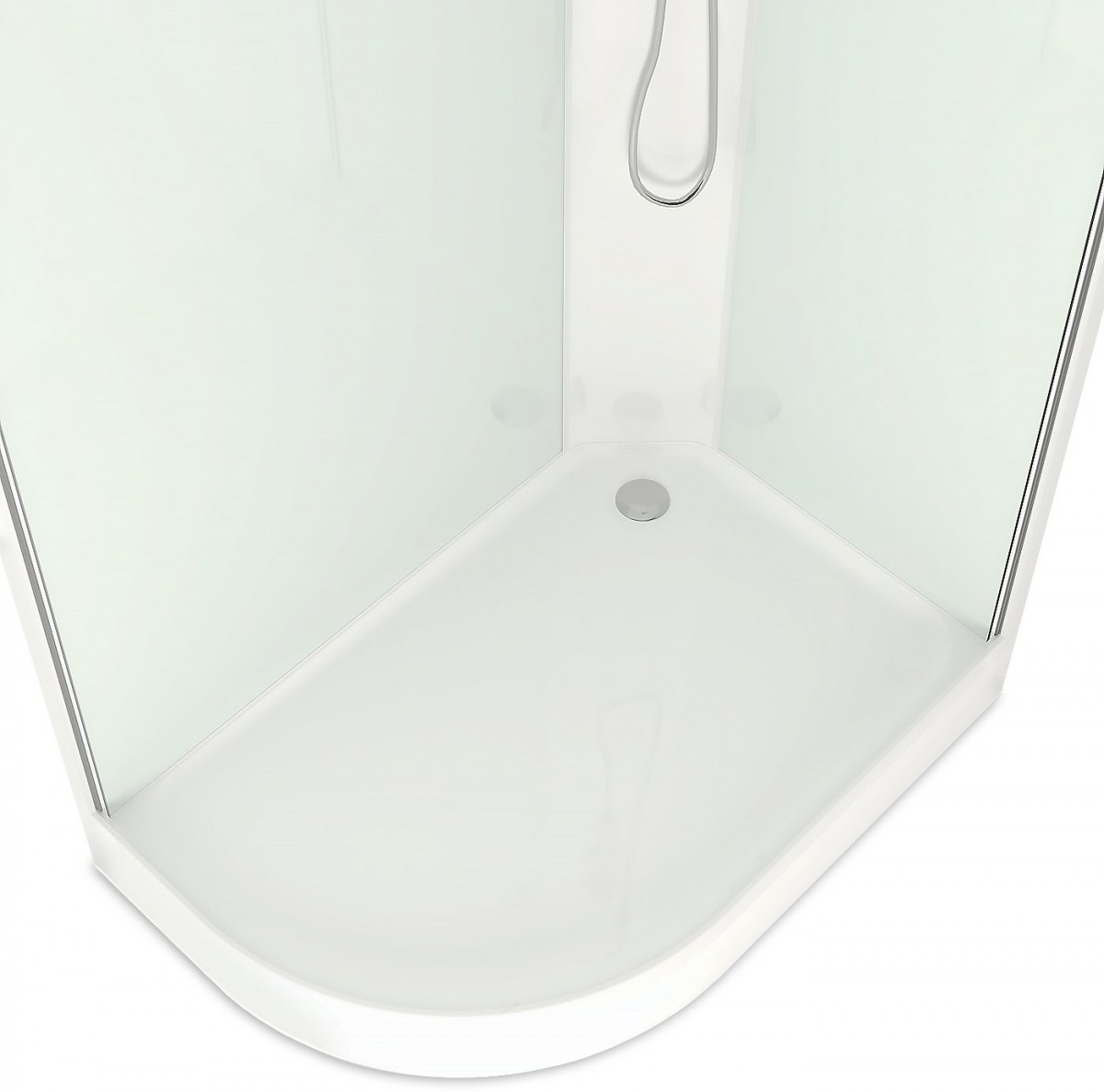 Душевая кабина Domani-Spa Delight Slim 128 120x80 сатин матированное стекло / белые стенки с крышей (правая) Душевая кабина Domani-Spa Delight Slim 128 120x80 сатин матированное стекло / белые стенки с крышей (правая)