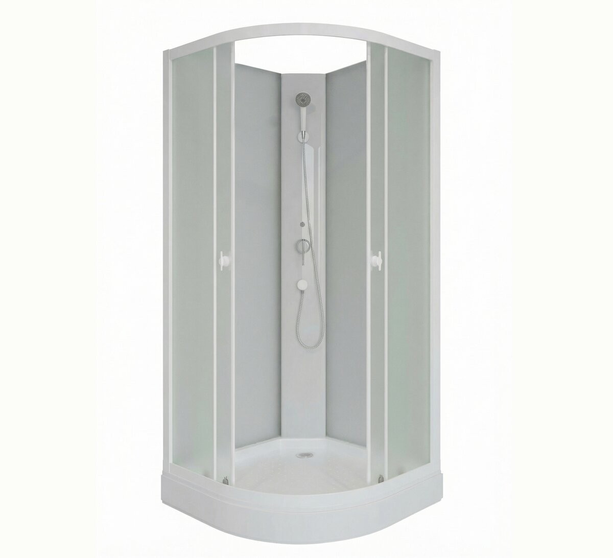 Душевая кабина Niagara Promo P80/13/MT/BK 80x80 б/к, стекла матовые, профиль белый Душевая кабина Niagara Promo P80/13/MT/BK 80x80 б/к, стекла матовые, профиль белый