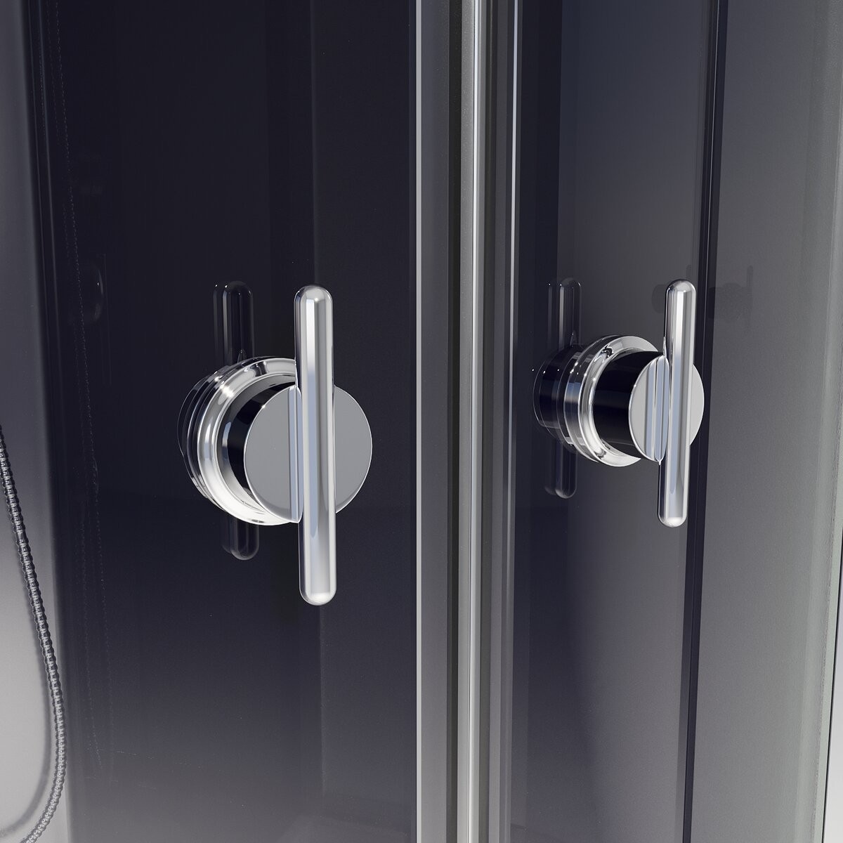 Душевая кабина Niagara Eco E100/26/TN 100x100 стекла тонированные, профиль хром Душевая кабина Niagara Eco E100/26/TN 100x100 стекла тонированные, профиль хром