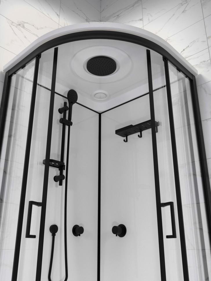 Душевая кабина Тритон Прайм-Блэк М3 90x90В стекла прозрачные, профиль черный Душевая кабина Тритон Прайм-Блэк М3 90x90В стекла прозрачные, профиль черный