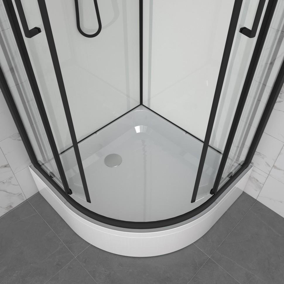 Душевая кабина Тритон Прайм-Блэк М3 90x90В стекла прозрачные, профиль черный Душевая кабина Тритон Прайм-Блэк М3 90x90В стекла прозрачные, профиль черный