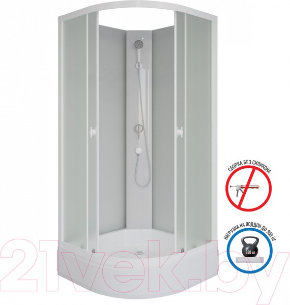 Душевая кабина Niagara Promo P80/26/MT/BK 80x80x195 Душевая кабина Niagara Promo P80/26/MT/BK 80x80x195