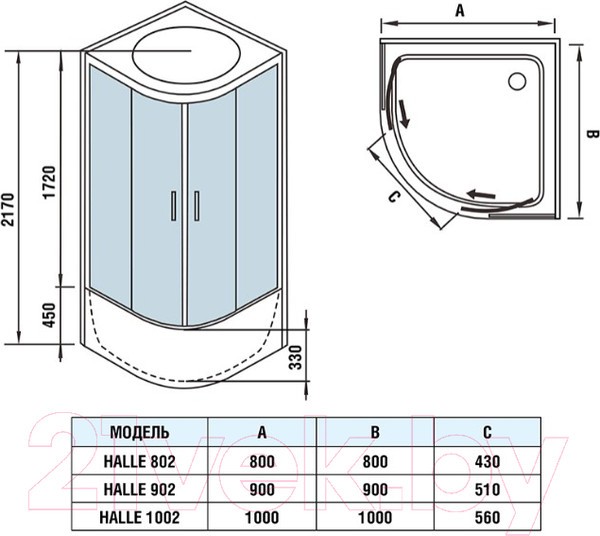 Душевая кабина WeltWasser WW500 Halle 902 Душевая кабина WeltWasser WW500 Halle 902