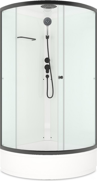 Душевая кабина Domani-Spa Simple 99 Mid 90x90 / DS01Sm99MWM00.Gt-V1.2-Black Душевая кабина Domani-Spa Simple 99 Mid 90x90 / DS01Sm99MWM00.Gt-V1.2-Black