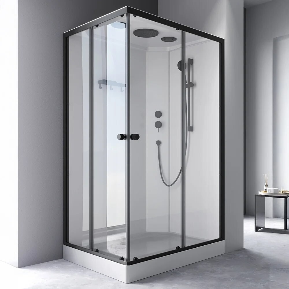 Душевая кабина AM.PM X-Joy 120x80 / W94C-403-12080BT (черный матовый/прозрачное стекло) Душевая кабина AM.PM X-Joy 120x80 / W94C-403-12080BT (черный матовый/прозрачное стекло)